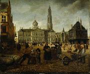 Anonymous Dam Square. oil painting reproduction