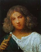 Giorgione Shepherd with a Flute oil painting reproduction