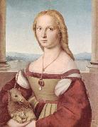 Raphael Young Woman with Unicorn oil painting reproduction