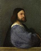 Titian A Man with a Quilted Sleeve oil painting reproduction