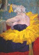 toulouse-lautrec The clownesse cha-u-kao at the Moulin Rouge oil painting reproduction