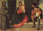 Giorgione Madonna and Child with SS.ANTHONY AND rOCK oil painting