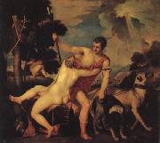 Titian Venus and Adonis oil painting reproduction