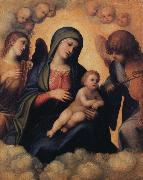 Correggio Madonna and Child with Angels playing Musical Instruments oil painting