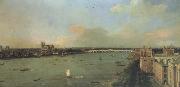Canaletto Il Tamigi col ponte di Westminster nel fondo (mk21) oil painting reproduction