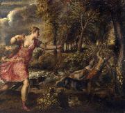 Titian The Death of Actaeon (mk25) oil painting reproduction