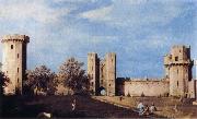 Canaletto The Courtyard of the Castle of Warwick oil painting reproduction