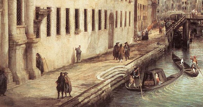 Canaletto Rio dei Mendicanti (detail) s oil painting image