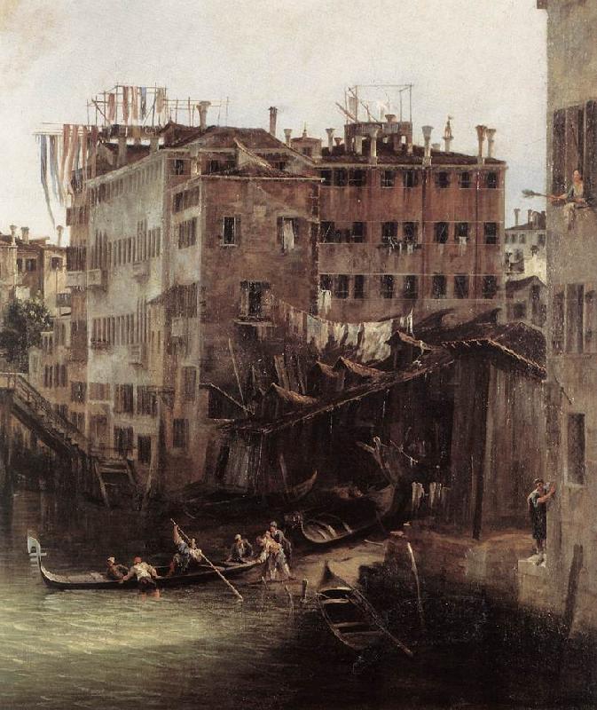 Canaletto The Rio dei Mendicanti (detail) oil painting image