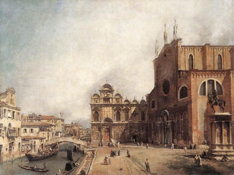 Canaletto Santi Giovanni e Paolo and the Scuola di San Marco fdg oil painting image