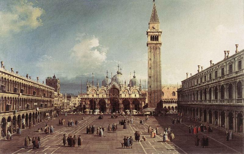 Canaletto Piazza San Marco with the Basilica fg oil painting image