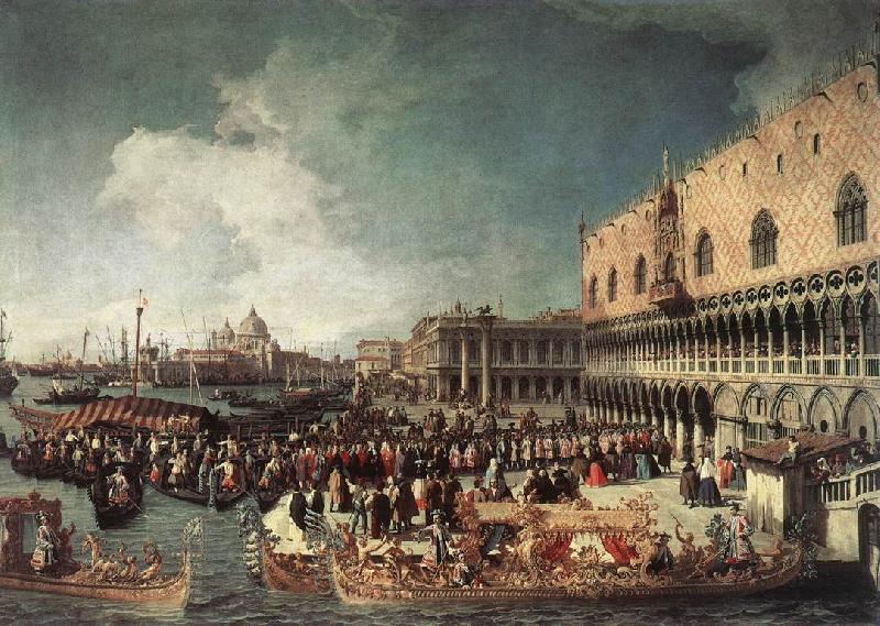 Canaletto Reception of the Ambassador in the Doge s Palace oil painting image
