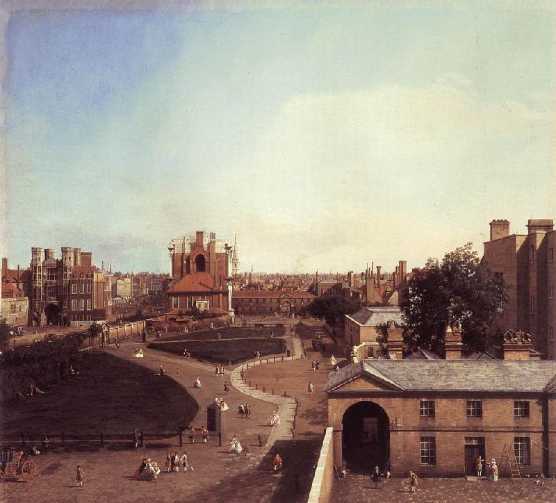 Canaletto London: Whitehall and the Privy Garden from Richmond House f oil painting image