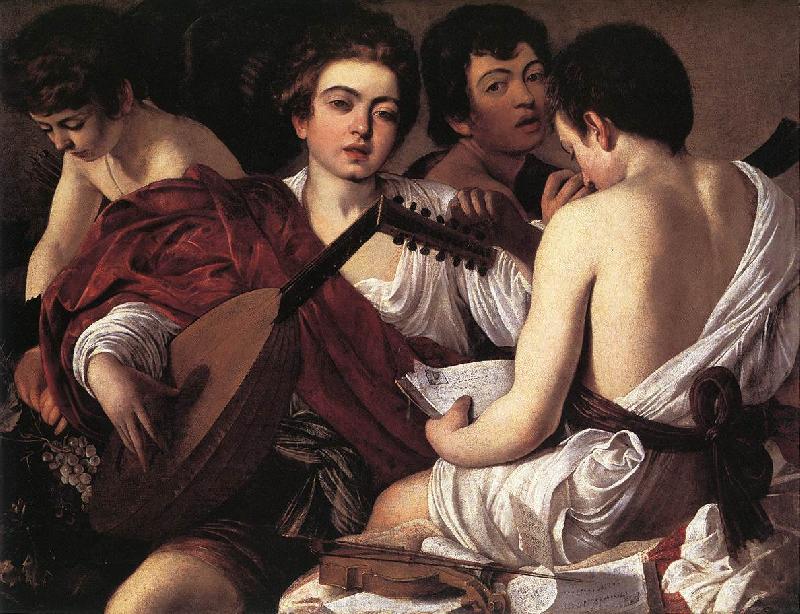 Caravaggio The Musicians f oil painting image