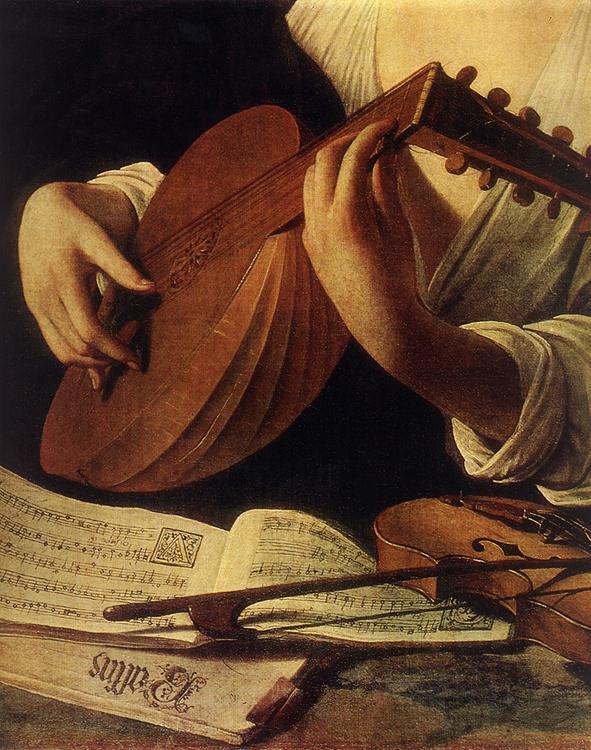 Caravaggio Lute Player (detail) gg