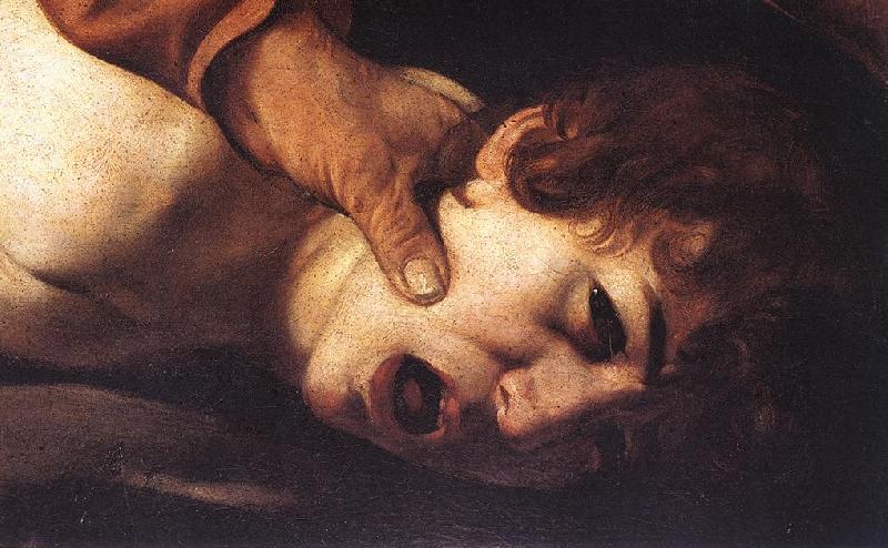 Caravaggio The Sacrifice of Isaac (detail) dsf oil painting image