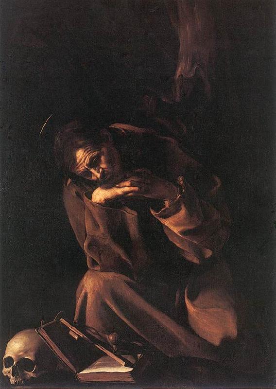 Caravaggio St Francis g oil painting image