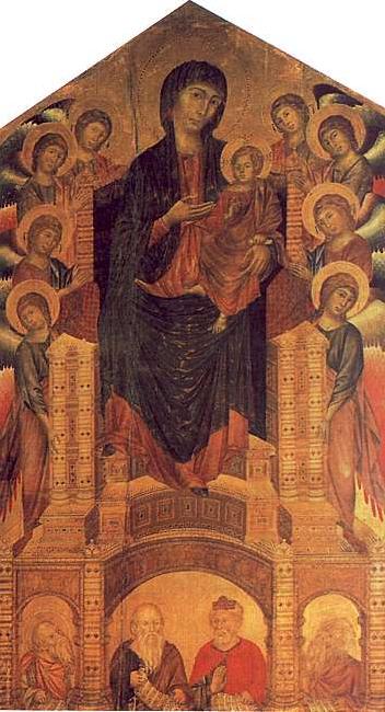 Cimabue The Santa Trinita Madonna oil painting image