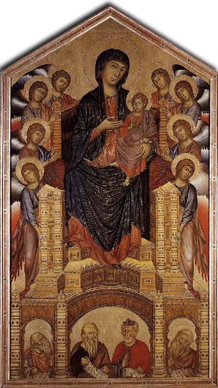 Cimabue The Madonna in Majesty (Maesta) fgh oil painting image