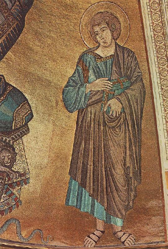 Cimabue Christ Enthroned between the Virgin and St John the Evangelist (detail)  fgh oil painting image