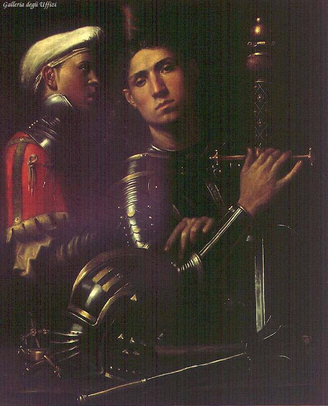 Giorgione Portrait of Warrior with his Equerry sg oil painting image
