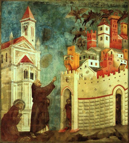 Giotto The Devils Cast Out of Arezzo oil painting image