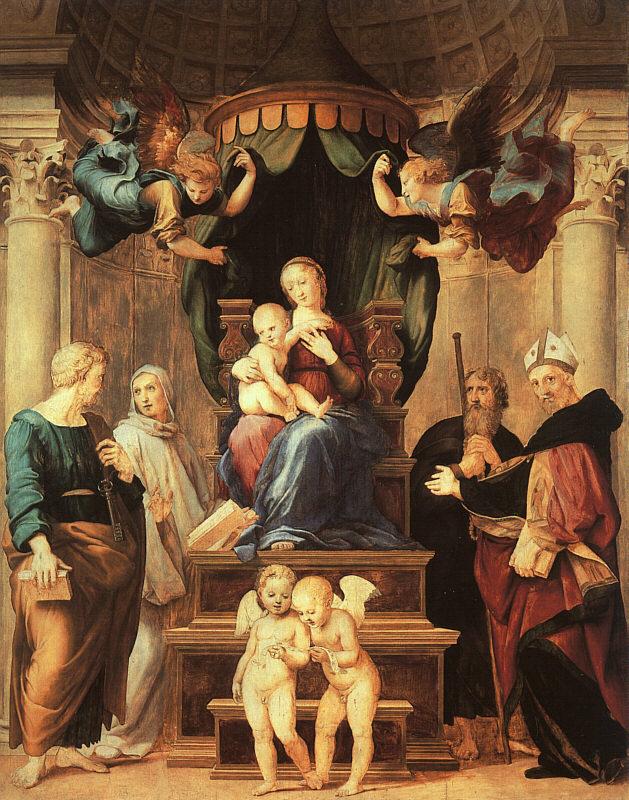 Raphael Madonna del Baldacchino oil painting image
