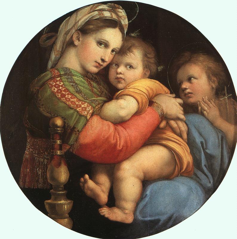 Raphael THE MADONNA OF THE CHAIR or Madonna della Sedia oil painting image
