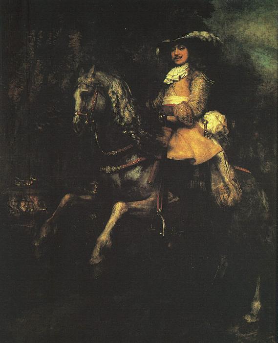 Rembrandt Frederick Rihel on Horseback oil painting image