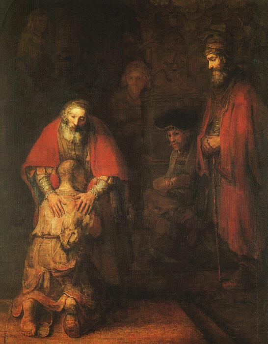 Rembrandt The Return of the Prodigal Son oil painting image
