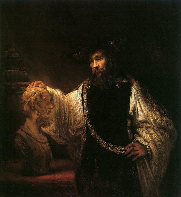 Rembrandt Aristotle with a Bust of Homer oil painting image