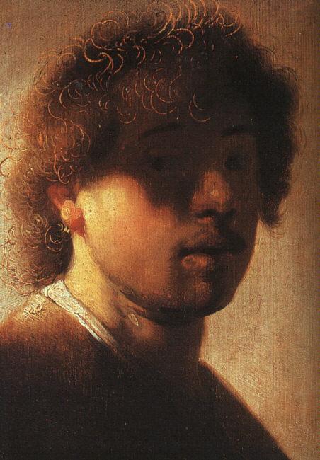 Rembrandt Self Portrait  ffcx oil painting image