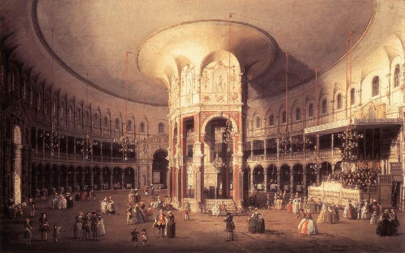 Canaletto London: Ranelagh, Interior of the Rotunda vf oil painting image