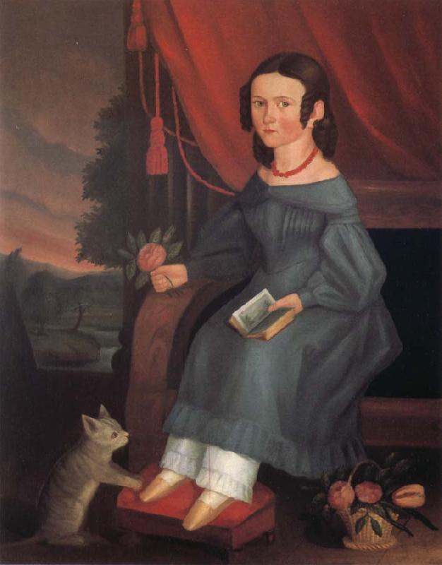 Anonymous Girl with A Grey Cat