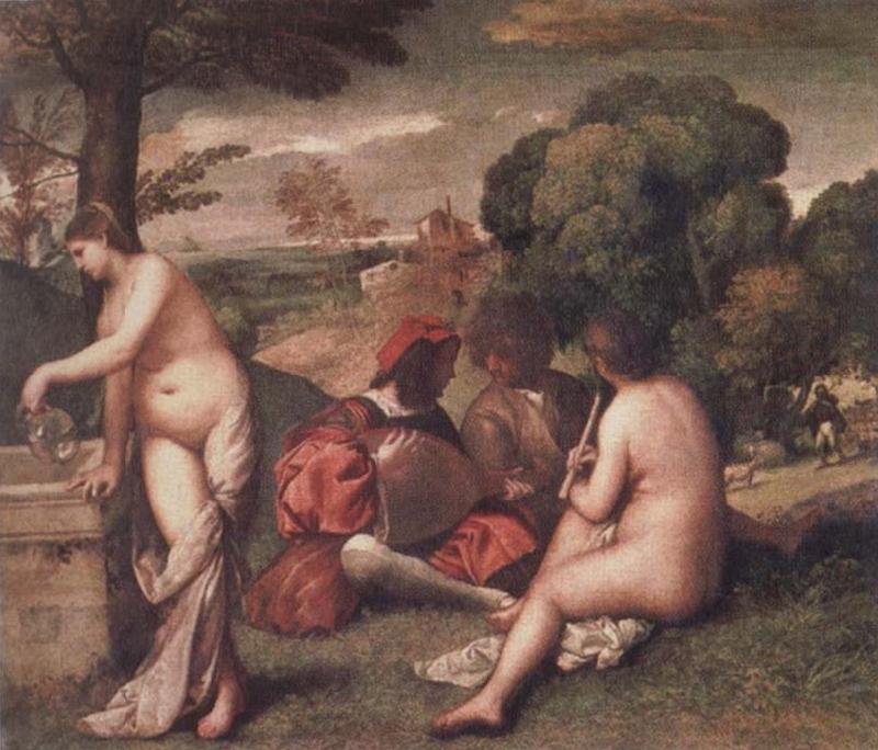 Giorgione The Pastoral Concert oil painting image