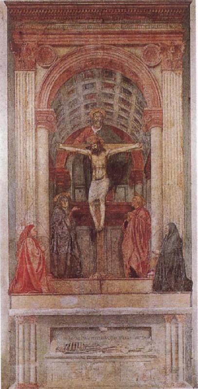 MASACCIO Holy Trinity oil painting image