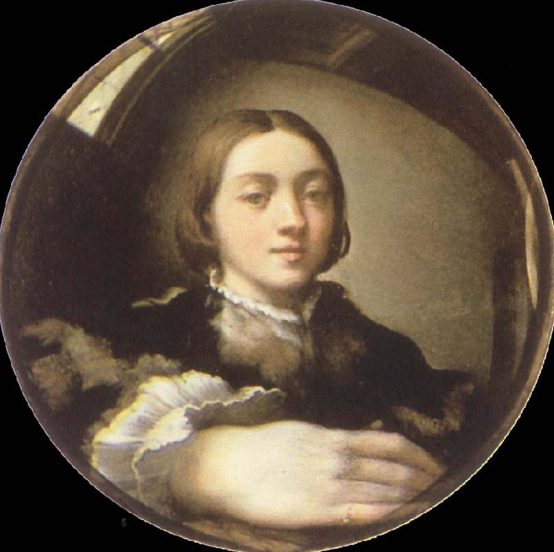 PARMIGIANINO Self-Portrait in a Convex Mirror