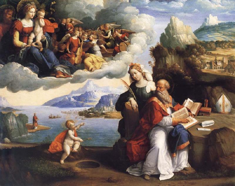 GAROFALO THe Vision of Saint Augustine oil painting image