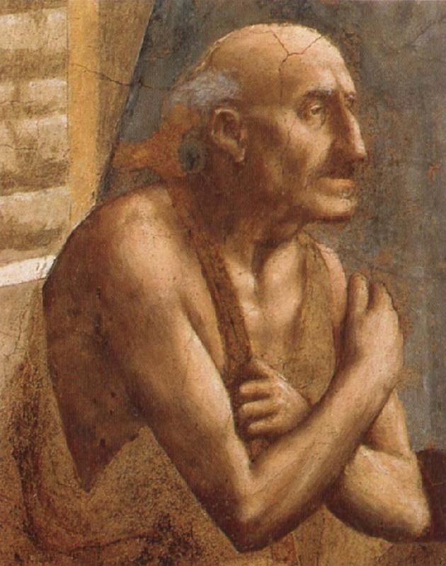 MASACCIO Petrus botar de sjuka med sin skugga oil painting image