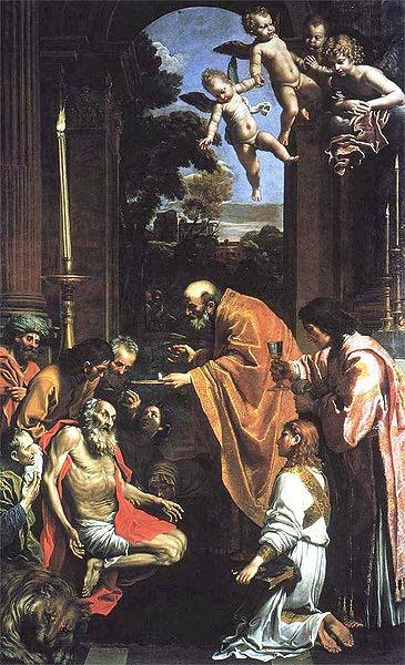 Domenichino Last Communion of St. Jerome, oil painting image