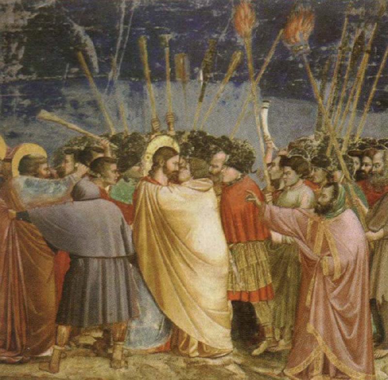 Giotto The Betrayal of Christ oil painting image