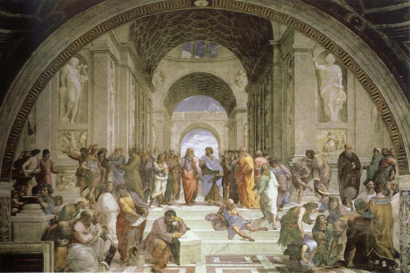 Raphael school of athens oil painting image