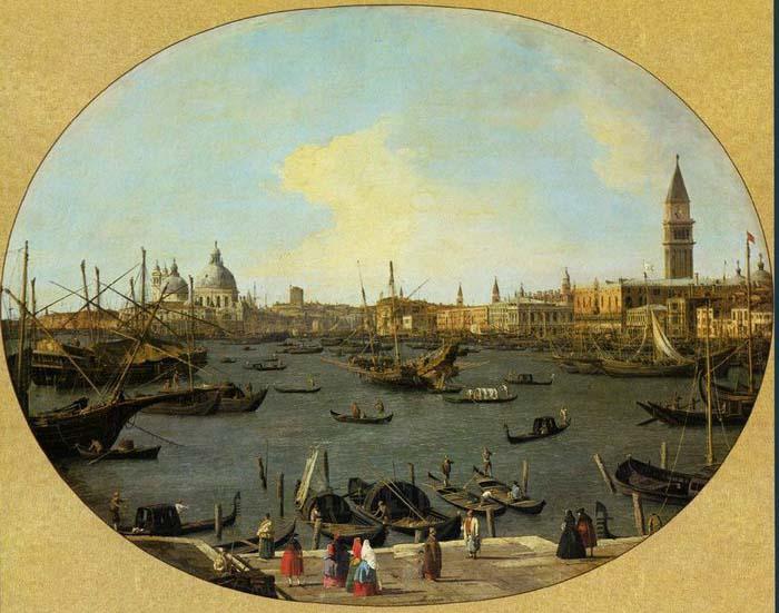Canaletto Venice Viewed from the San Giorgio Maggiore - Oil on canvas oil painting image