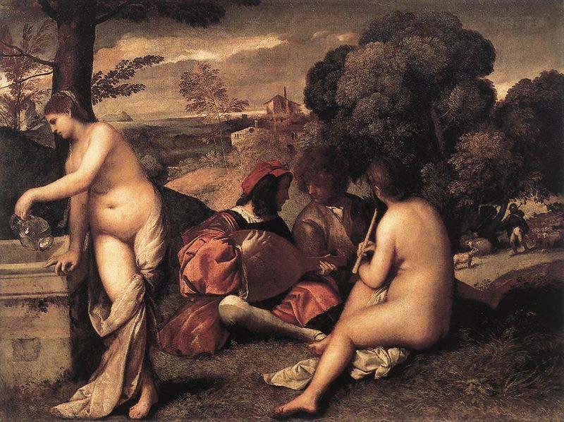 Giorgione Concert Champetre oil painting image