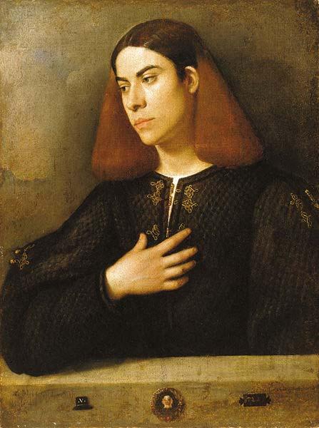 Giorgione The Budapest Portrait of a Young Man oil painting image