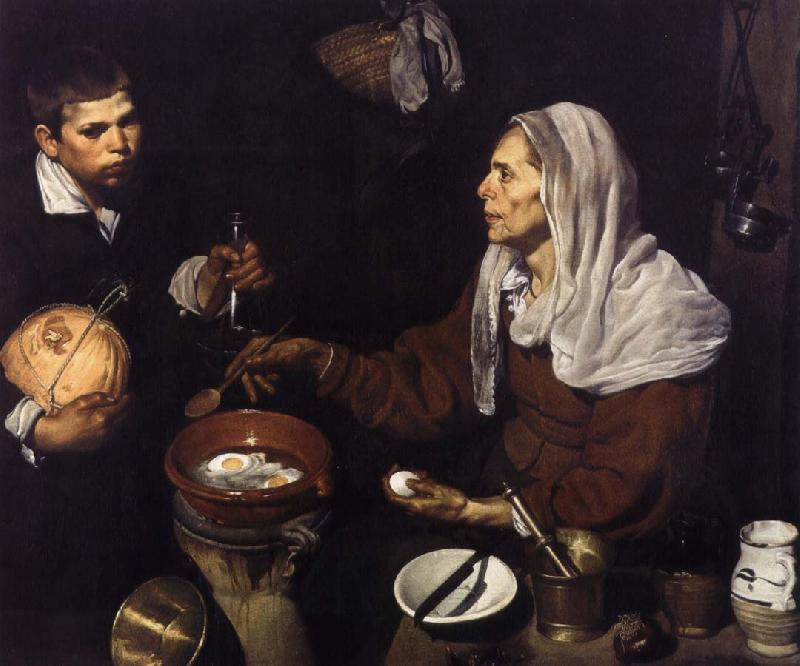 Velasquez Omelette woman oil painting image