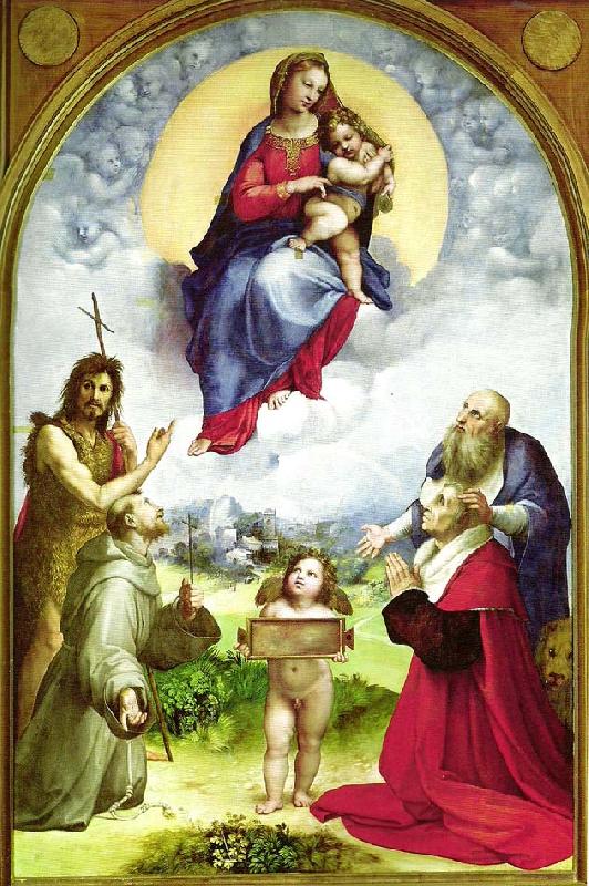 Raphael the madonna di foligno oil painting image