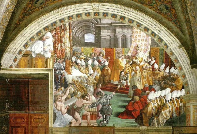 Raphael coronation of charlemagne oil painting image