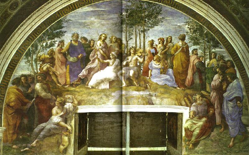 Raphael parnassus oil painting image