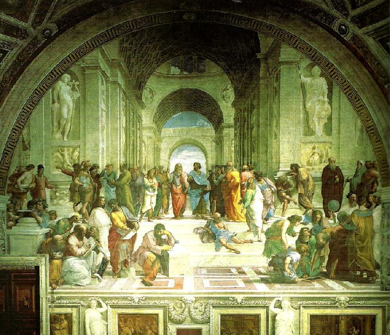 Raphael school of athens oil painting image